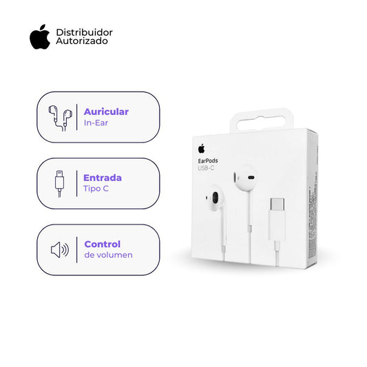 Audífonos Apple EarPods con Conector USB-C