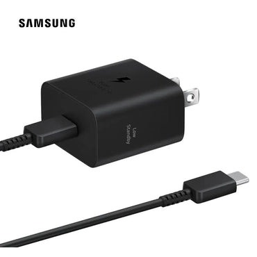 Adaptador USB-C Samsung Original 25W Con Cable Negro