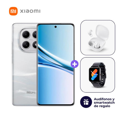 Xiaomi Redmi Note 15 4G 128GB 6GB Blanco + Smartwatch + Audífonos