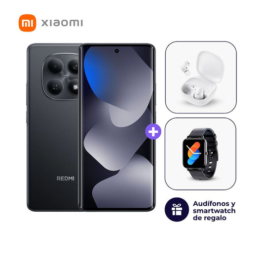 Xiaomi Redmi Note 15 4G 128GB 6GB Negro + Smartwatch + Audífonos