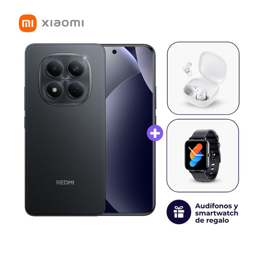 Xiaomi Redmi Note 15 Pro 4G 256GB 8GB Ram Negro + Smartwatch + Audífonos