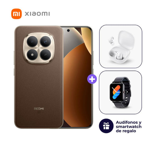 Xiaomi Redmi Note 15 Pro+ 5G 512GB 12GB Marrón + Smartwatch + Audífonos