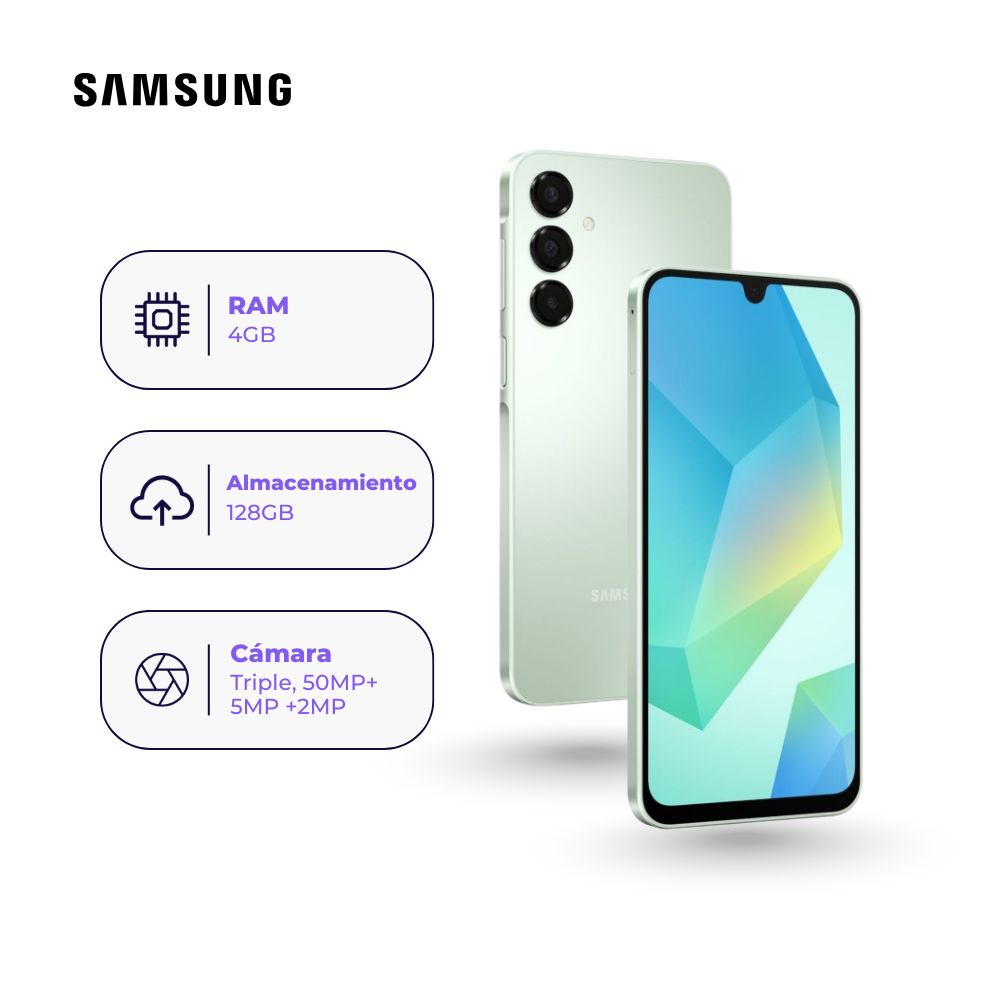 Celular Samsung Galaxy A16 128GB 4GB Verde + Adaptador USB-C Samsung Original 15W