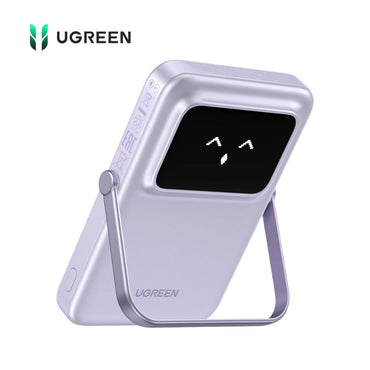 Power Bank Inalámbrico Magnético UGREEN 20W con Soporte Color Lila