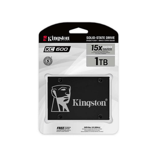 Unidad de estado sólido Kingston KC600 - 2.5" Interno - 1TB - SATA