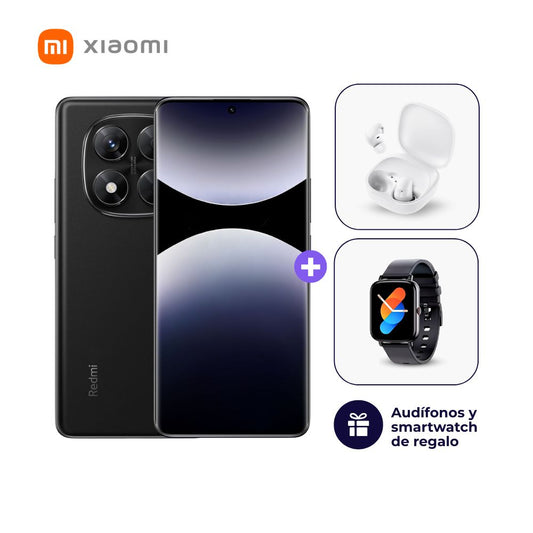 Xiaomi Redmi Note 14 Pro 4G 256GB 8GB Negro medianoche + Smartwatch + Audífonos