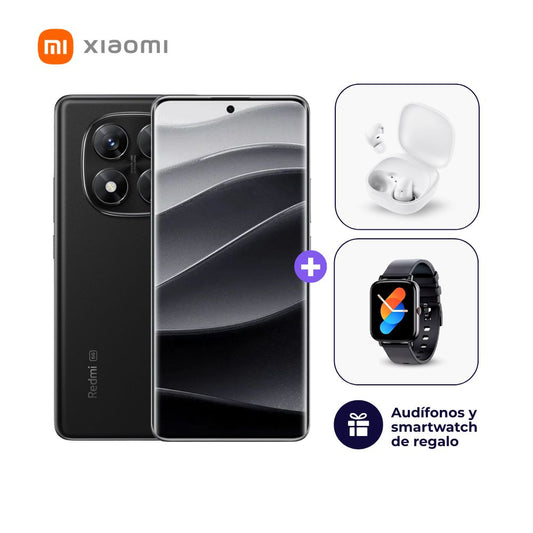 Xiaomi Redmi Note 14 Pro 5G 256GB 8GB Negro medianoche + Smartwatch + Audífonos