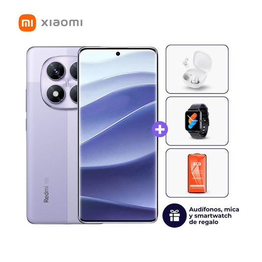Xiaomi Redmi Note 14 Pro 5G 256GB 8GB Morado + Smartwatch + Audífonos + Mica