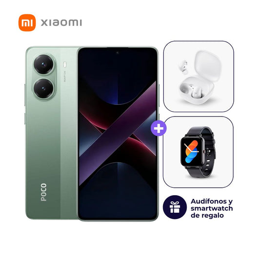Xiaomi Poco X7 Pro 512GB 12GB Verde + Smartwatch + Audifonos