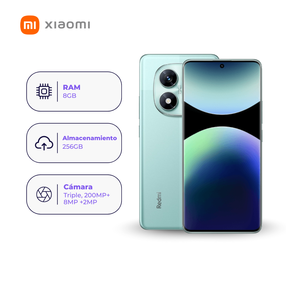 Xiaomi Redmi Note 14 Pro 4G 256GB 8GB Verde lima + Smartwatch + Audifonos
