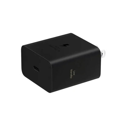 Cargador Samsung 60W Super Carga Rápida Original USB-C Negro Sin Cable