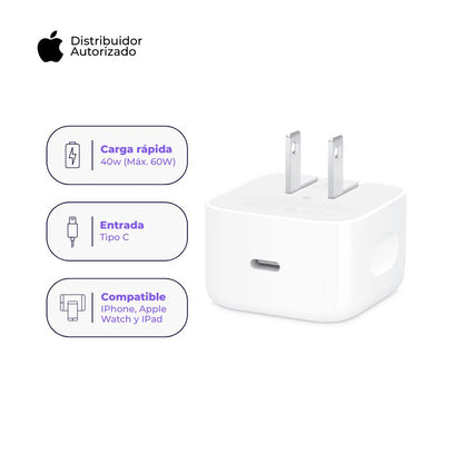 Adaptador Apple de Carga dinámico de 40 W (máx. 60 W) - Blanco