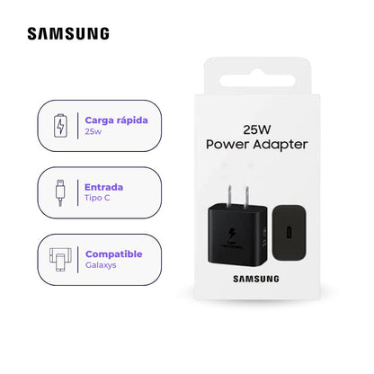 Adaptador USB-C Samsung Original 25W – Carga Rápida
