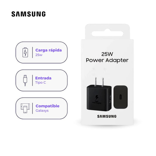 Adaptador USB-C Samsung Original 25W – Carga Rápida