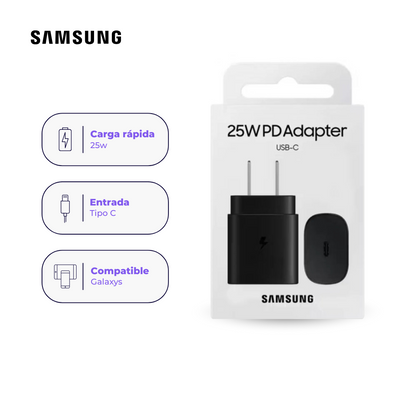 Adaptador USB-C Samsung Original 25W – Carga Rápida