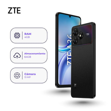 ZTE Blade A36 64GB 4GB Negro