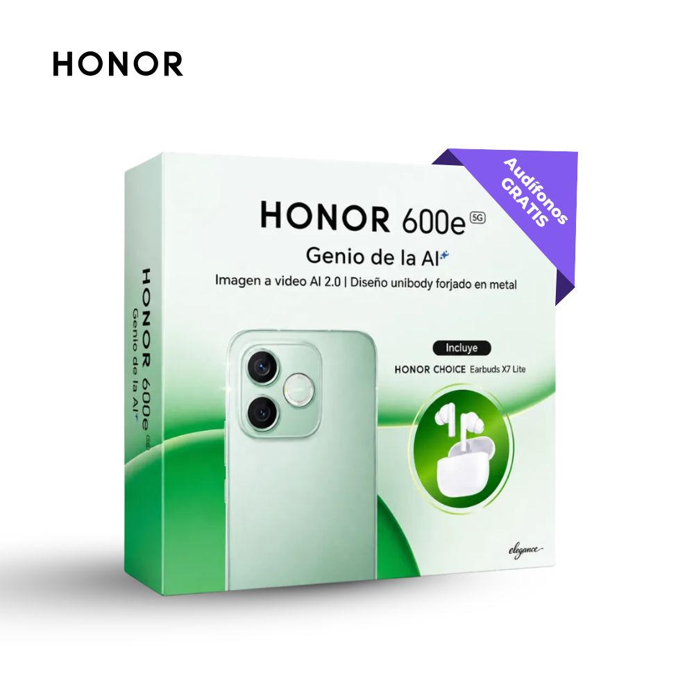 Honor 600e 256GB 8GB Gris y Earbuds X7 Lite