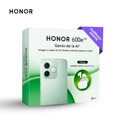 Honor 600e 256GB 8GB Gris y Earbuds X7 Lite