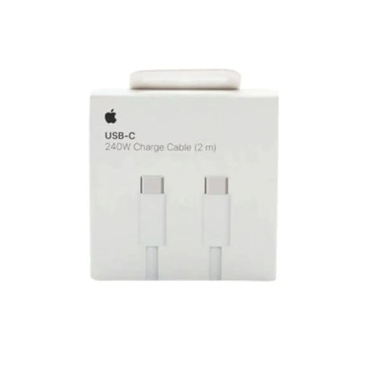 Cable Apple USB-C a USB-C 240W 2m Carga Rápida Blanco