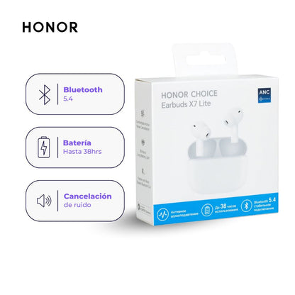 Audífonos Inalámbricos HONOR CHOICE Earbuds X7 Lite Blanco