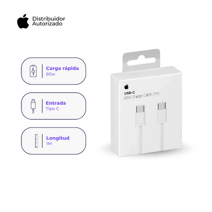Cable de Carga Trenzado Original Apple USB-C 1 m (60W)