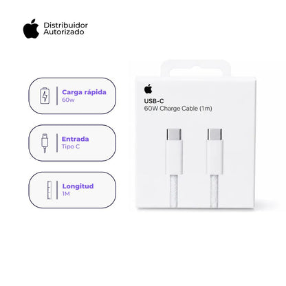 Cable de Carga Trenzado Original Apple USB-C 1 m - 60W