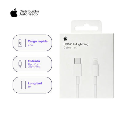 Cable de Carga Apple USB-C a Lightning (1 m) Blanco