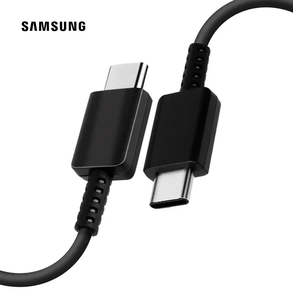 Cargador Samsung 60W Super Carga Rápida Original USB-C Negro con Cable