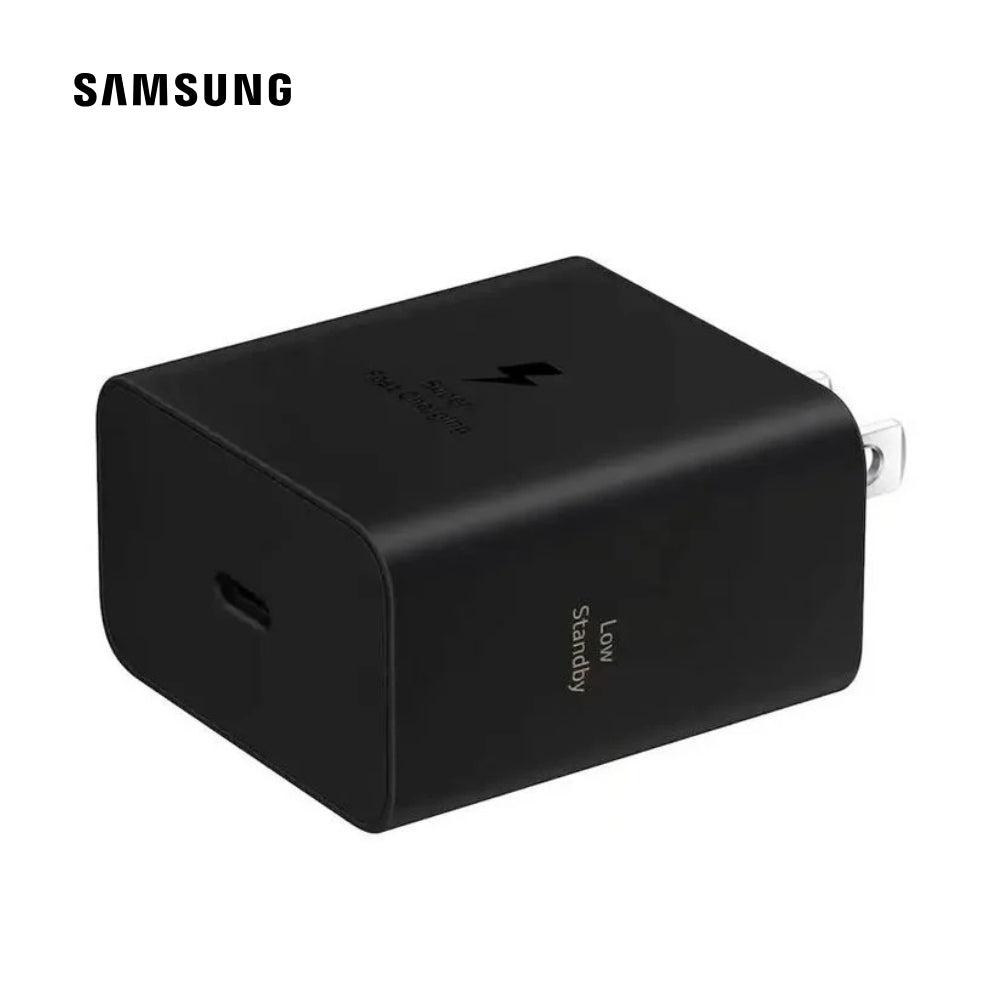 Cargador Samsung 60W Super Carga Rápida Original USB-C Negro con Cable