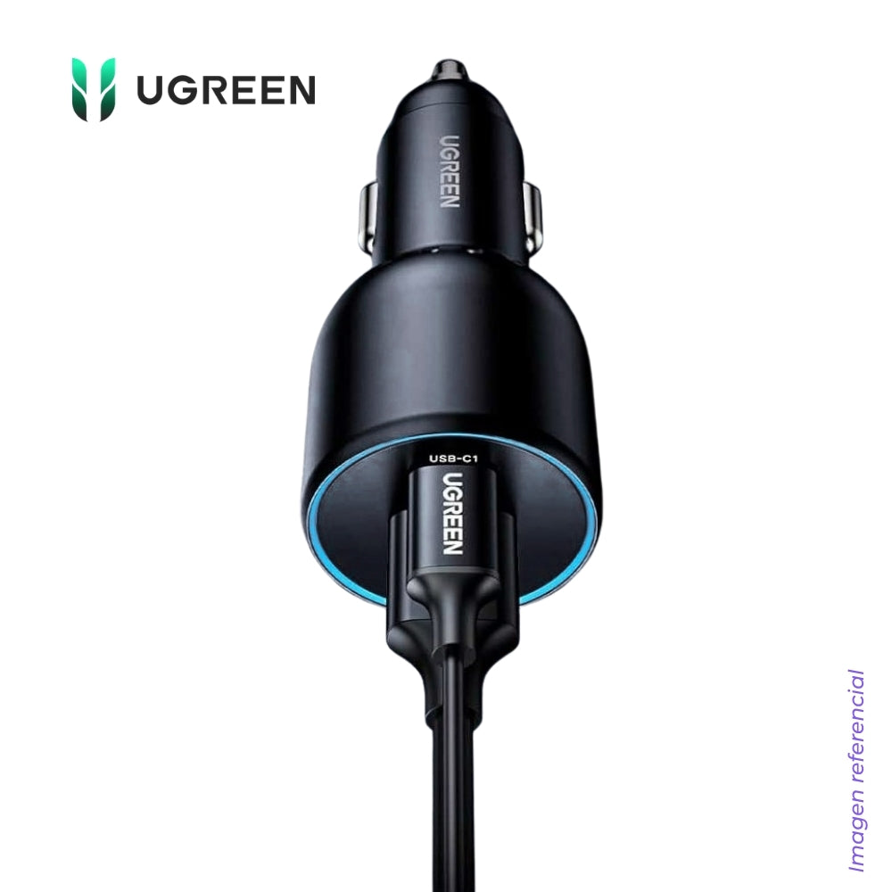 Cargador para Auto UGREEN EC705 130W 2 USB-C y 1 USB-A