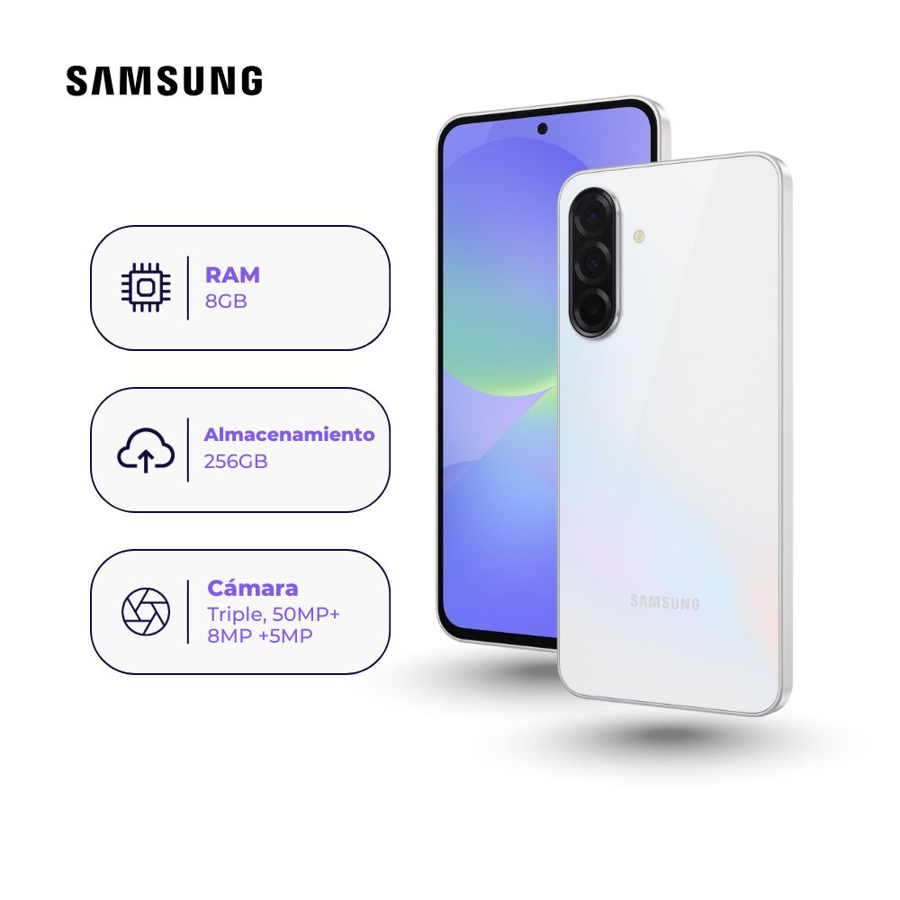Samsung Galaxy A36 5G 256GB 8GB Blanco + Adaptador USB-C Samsung Original 25W