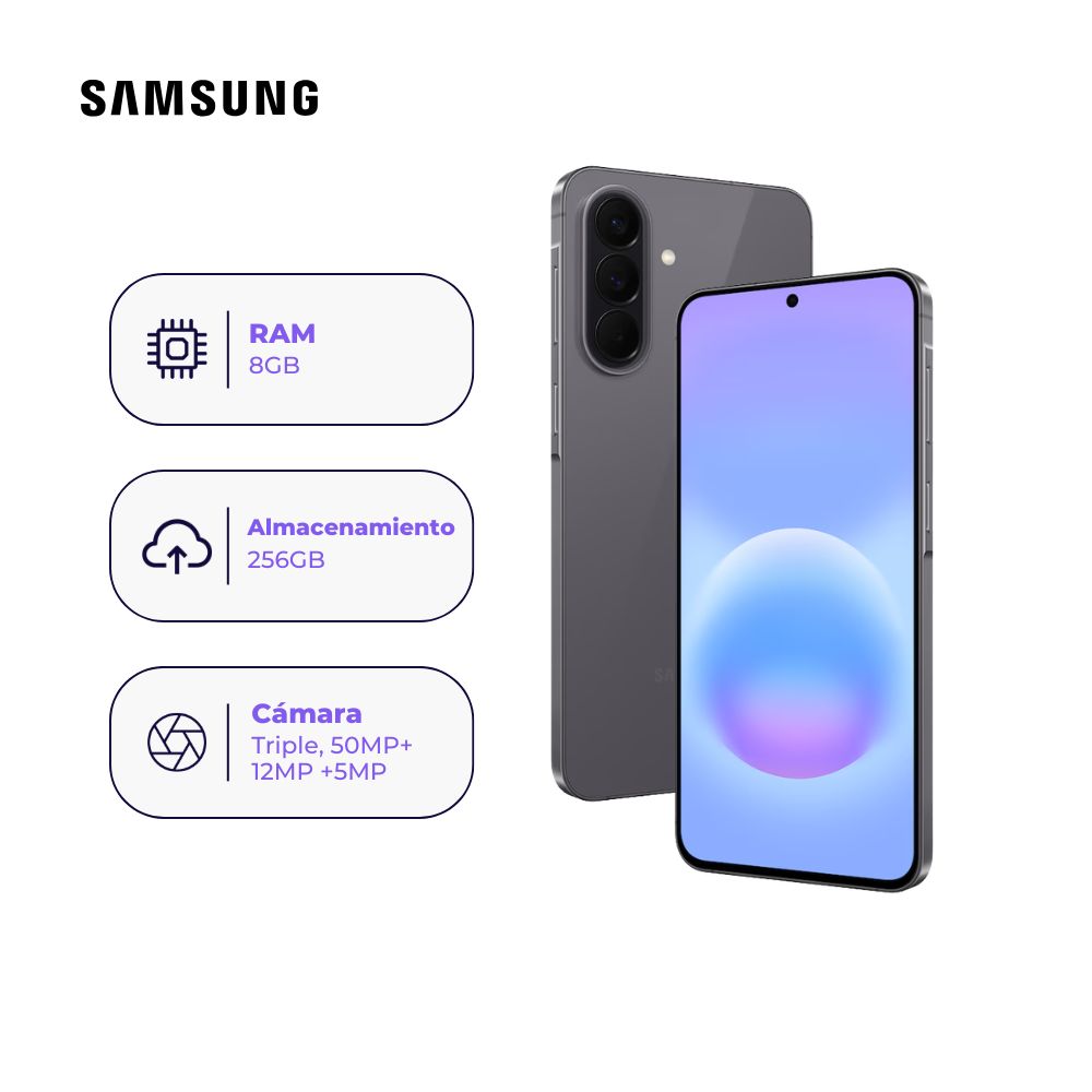 Celular Samsung Galaxy A57 5G 256GB 8GB Gris Oscuro + Adaptador USB-C Samsung Original 25W