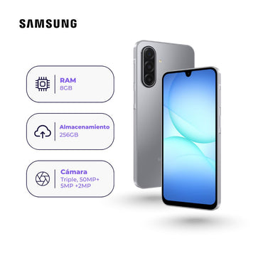 Celular Samsung Galaxy A17 5G 256GB 8GB Gris + Adaptador USB-C Samsung Original 25W