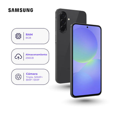 Celular Samsung Galaxy A36 5G 256GB 8GB Negro + Adaptador USB-C Samsung Original 25W