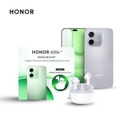 Honor 600e 256GB 8GB Gris y Earbuds X7 Lite