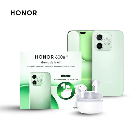 Honor 600e 256GB 8GB Gris y Earbuds X7 Lite