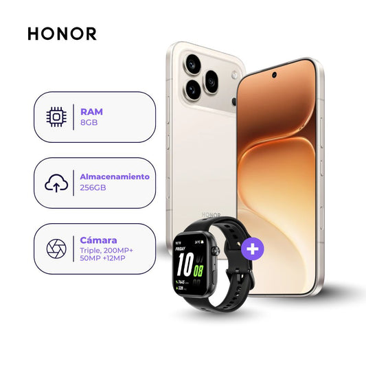 Honor 600 Pro 256GB 8GB Dorado y Watch 2i