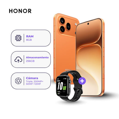 Honor 600 Pro 256GB 8GB Naranja y Watch 2i