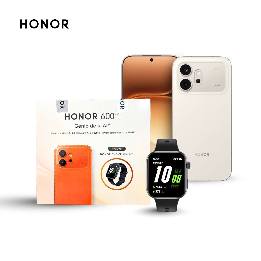 Honor 600 256GB 8GB Dorado y Watch 2i