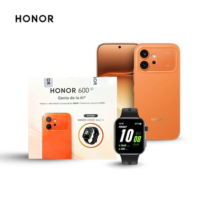 Honor 600 256GB 8GB Naranja y Watch 2i