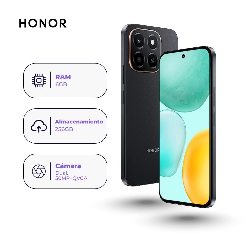 Honor X6c 256GB 6GB Negro