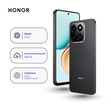 Honor X7d 256GB 8GB Negro