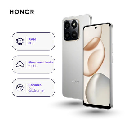 Honor X7d 256GB 8GB Plata