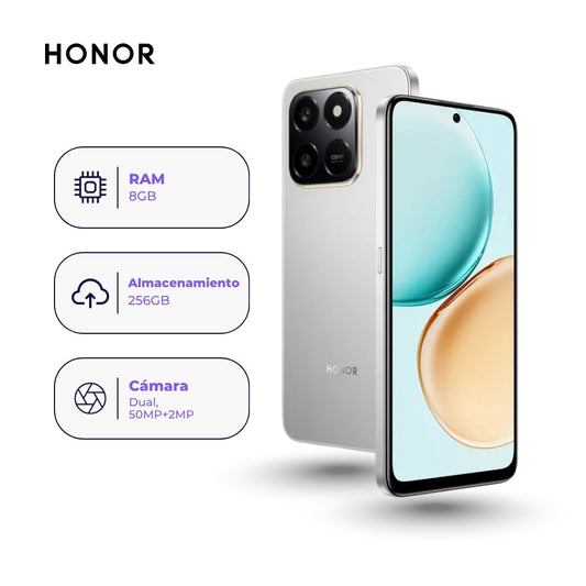 Honor X7d 256GB 8GB Plata