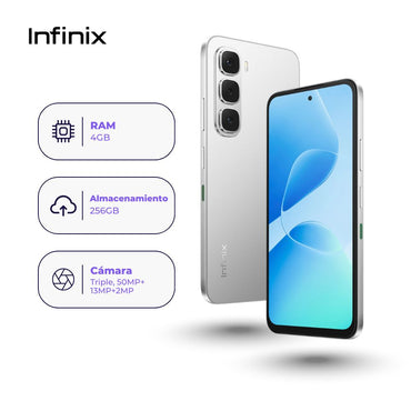 Infinix Hot 60i 256GB 4GB Plata