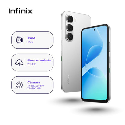 Infinix Hot 60i 256GB 4GB Plata
