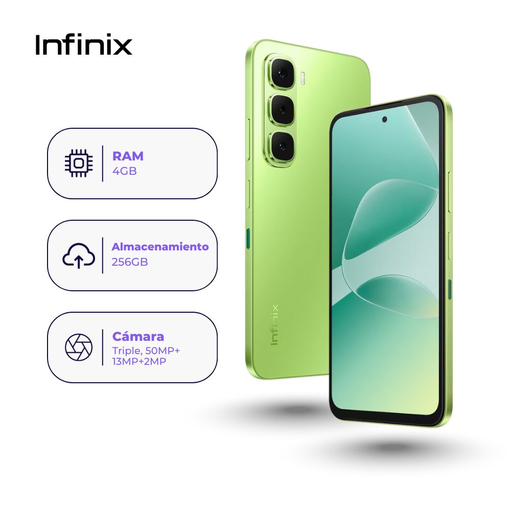 Infinix Hot 60i 256GB 4GB Verde
