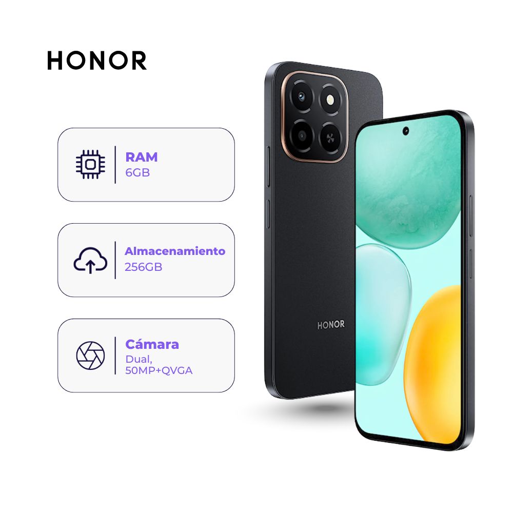 Honor X6c 256GB 6GB Negro