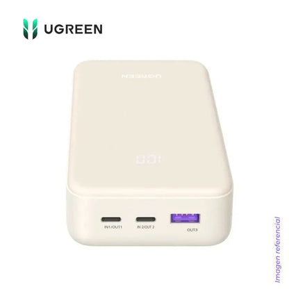 Power Bank UGREEN PB531 20000 MAH Carga Rápida Bidireccional de 30W Beige