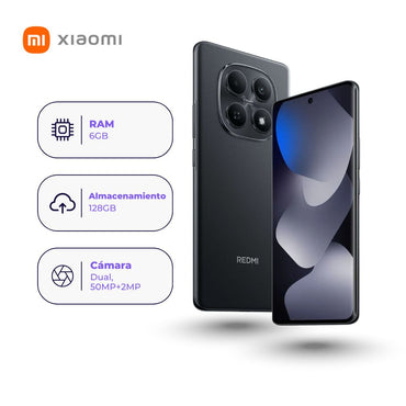Xiaomi Redmi Note 15 4G 128GB 6GB Negro + Smartwatch + Audífonos